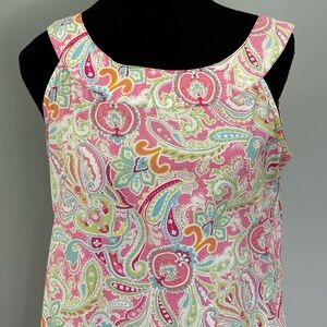 Psychedelic 60’s Inspired New York & Company Pastel Paisley Dress